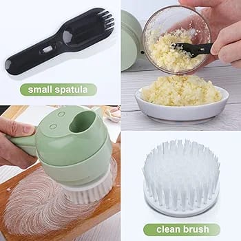 4 in 1 Electric Handheld Vegetable Cutter/chopper Set