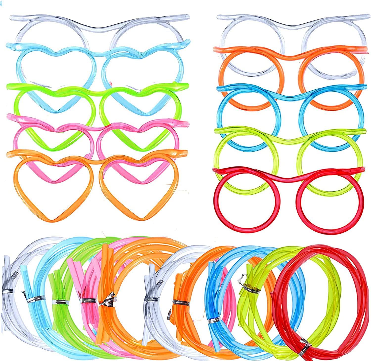 Fun and Whimsical Crazy Glasses Straws